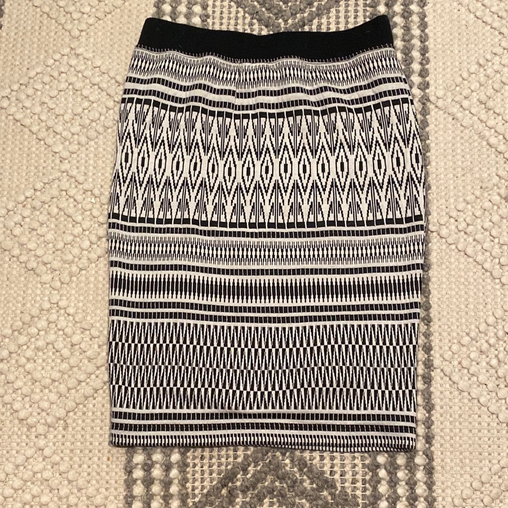 Sanctuary fitted skirt.  Black and white. Worn once.